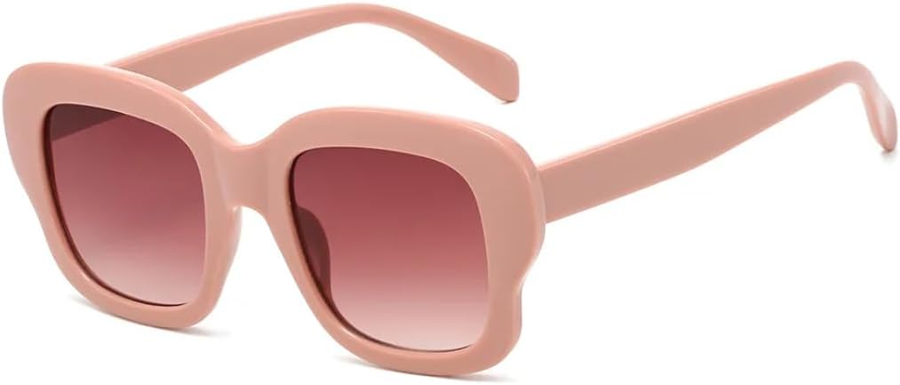 

Солнцезащитные очки с защитой от УФ-излучения UV400 | Градиентные линзы | Легкая оправа | Линзы конфетных цветов | Для женщин и мужчин | Для занятий спортом на открытом воздухе и вождения DSVIGF, Pink Red