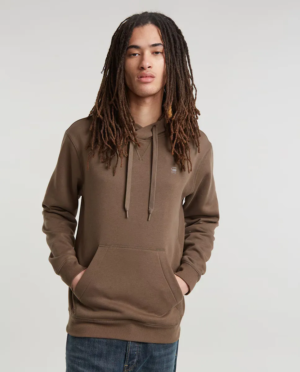 

Мужская серая толстовка с капюшоном Premium Core Hooded G-Star Raw, коричневый