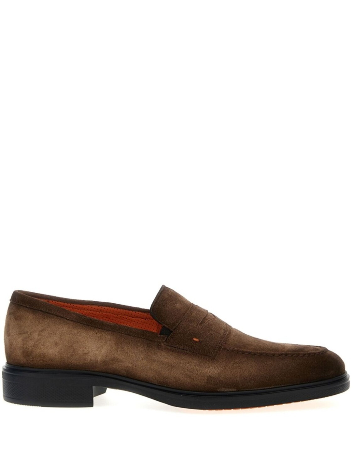 

Замшевые мокасины Santoni, коричневый