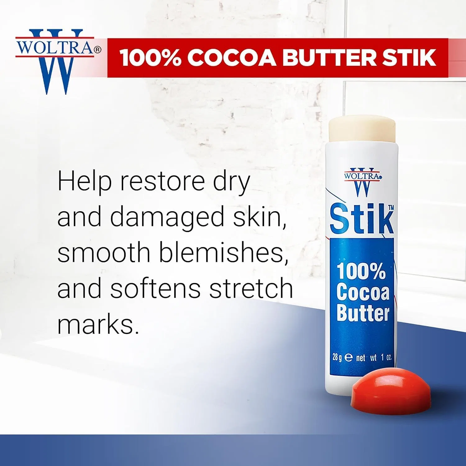 Баттер для тела 100% Cocoa Butter Woltra 6 упаковок по 1 унции — фото 2