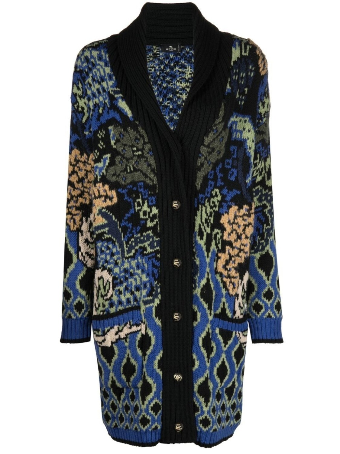 

Кардиган с вышитым узором ETRO, черный