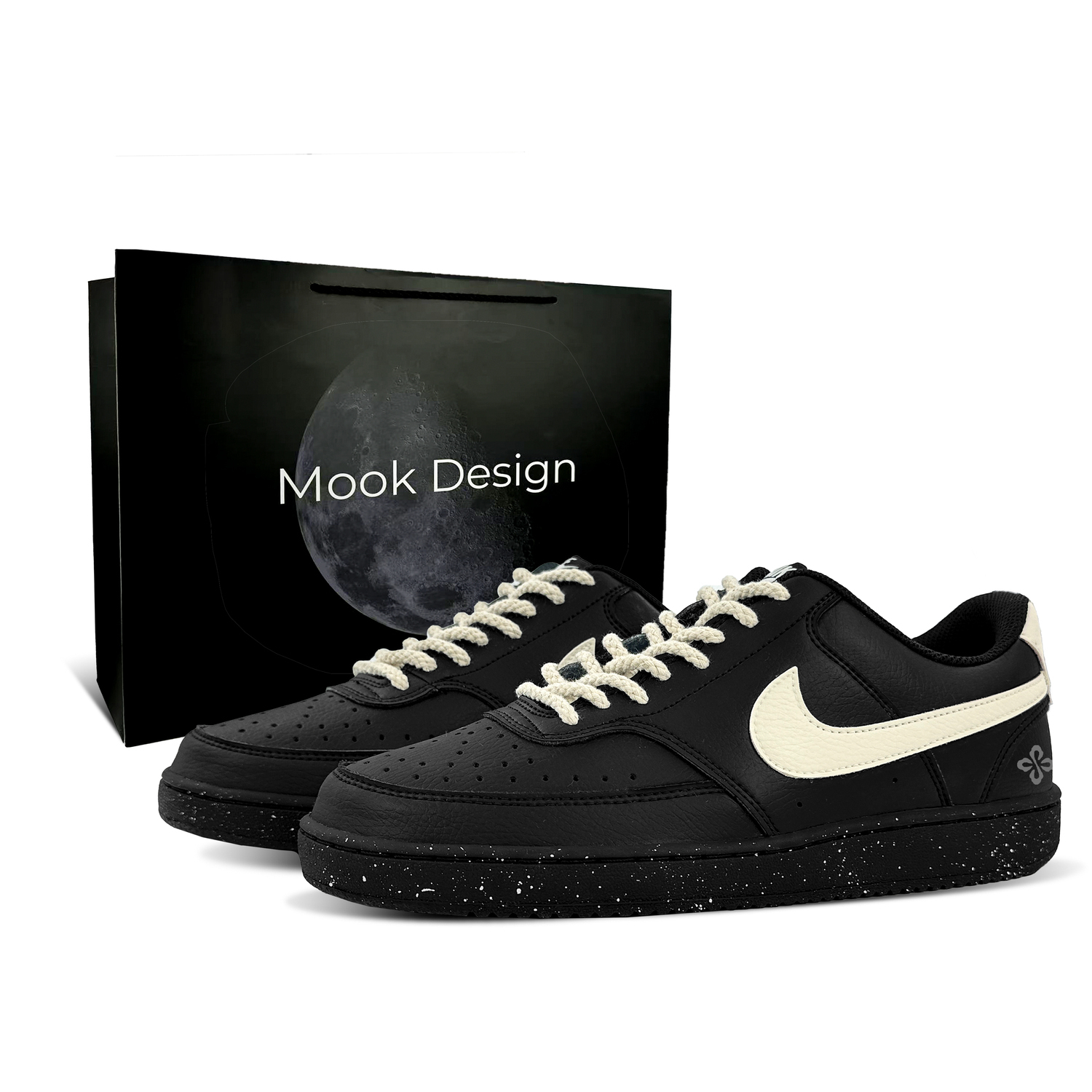 

Nike Сумка для покупок Court Vision 1 Black Warrior, легкие низкие скейтбордные кроссовки, унисекс