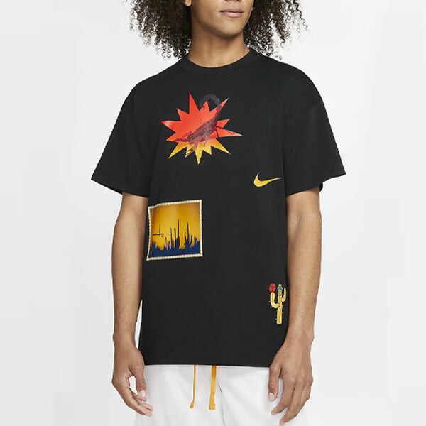 Футболка exploration sports printed tee men black Nike, черный — фото 2