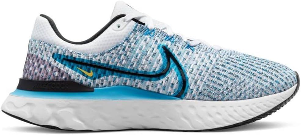 Мужские беговые кроссовки Nike CD4371, белый/черный/синий — фото 2
