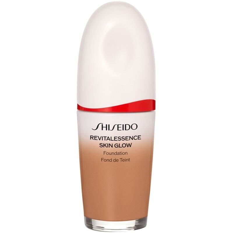 

Shiseido Revitalessence Skin Glow Foundation, Легкая основа с сияющим эффектом SPF 30, оттенок Sunstone, 30 мл