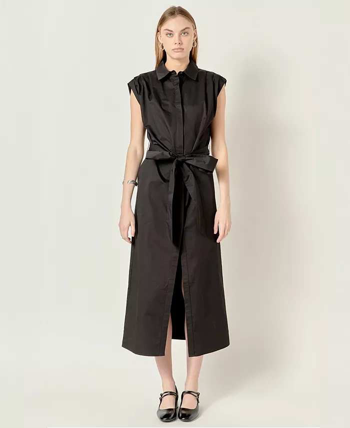 

Женское хлопковое платье с воротником на пуговицах English Factory