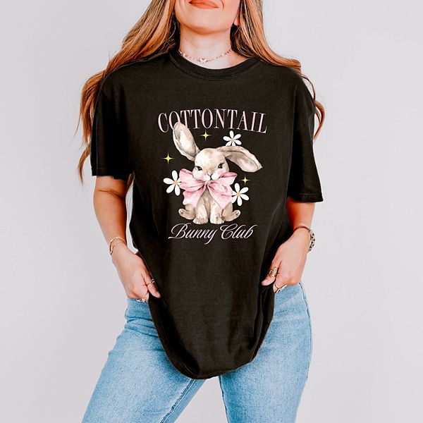 

Футболка Coquette cottontail bunny club garment dyed Simply Sage Market, Black, Черный, Футболка Coquette cottontail bunny club garment dyed Simply Sage Market, Black