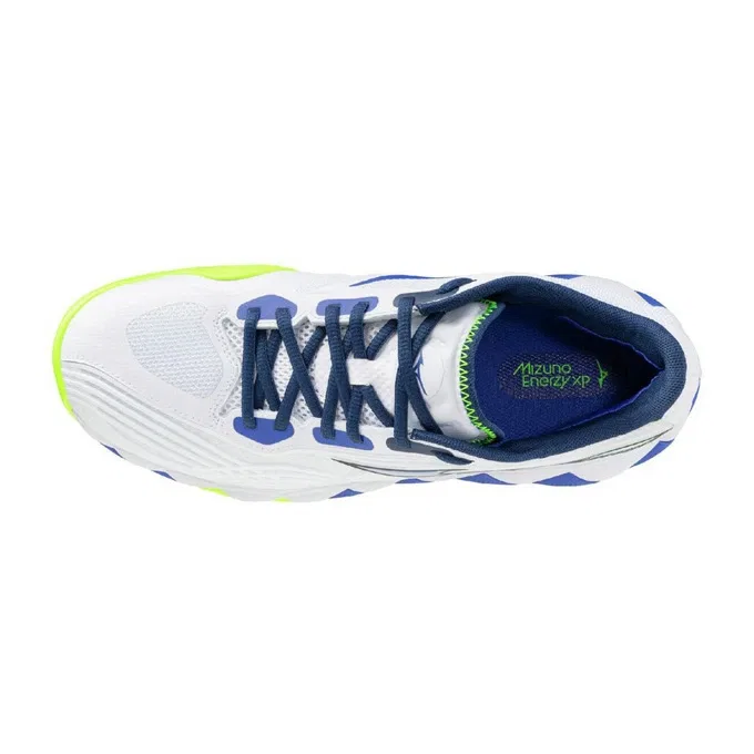 Теннисные кроссовки «Wave Enforce Tour 2 OC» от Mizuno, White X Blue (20) — фото 4