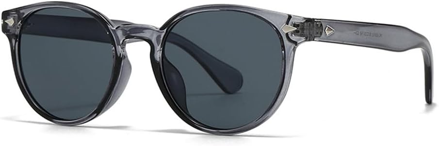 

Круглые солнцезащитные очки с градиентным покрытием для женщин и мужчин, защита от ультрафиолета UV400, в стиле панк, для активного отдыха, путешествий и бега UYPTK, C4gray Black