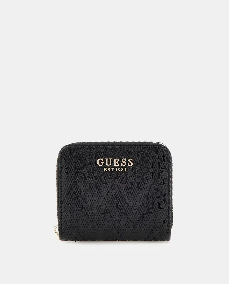 

Мини-кошелек adelard slg, маленький, на молнии Guess, черный