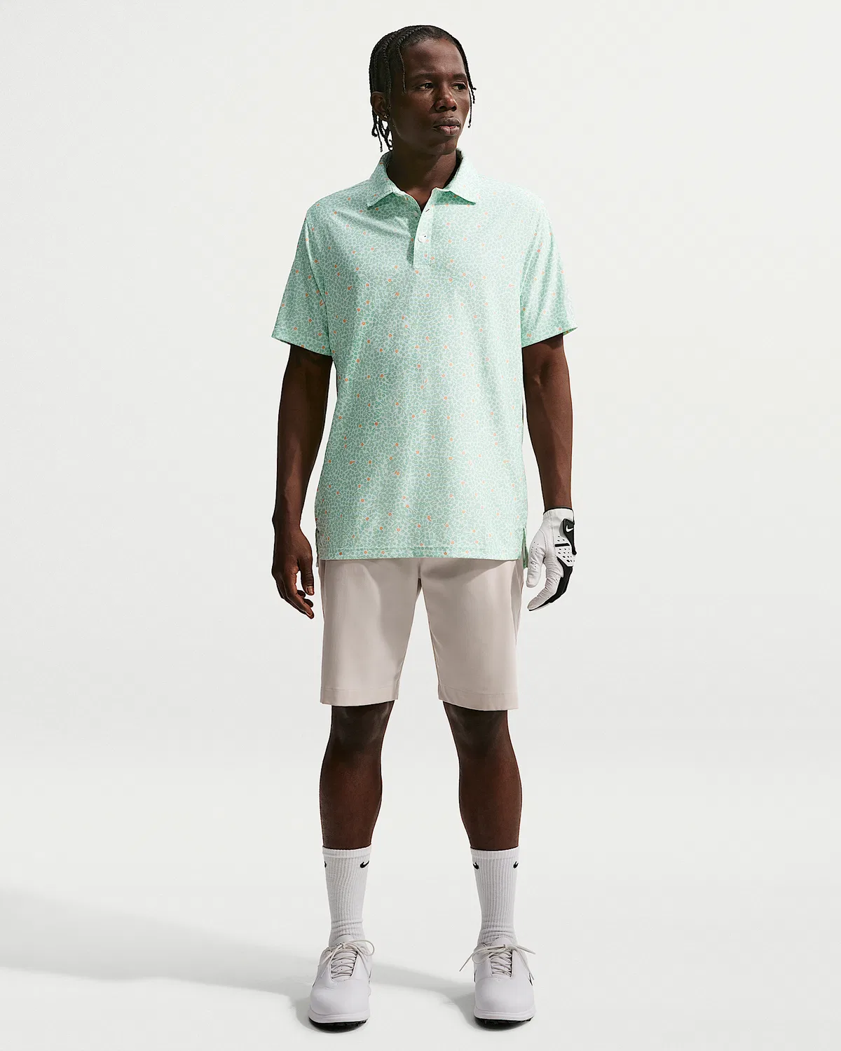Мужское поло Nike Tailored Performance Dri-FIT Golf, Barely Green/Steam — фото 4