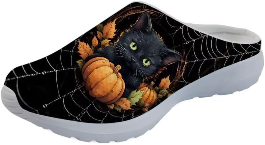 

GLENLCWE Blue Dolphin Butterfly Мужские садовые сабо, женские слоги с мягкой сеткой Mules Сандалии для ходьбы Легкая обувь для медсестры, черный