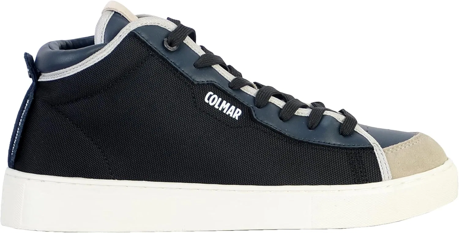 Кроссовки Colmar Bates Mid Varsity из кожи, Blue Black — фото 2