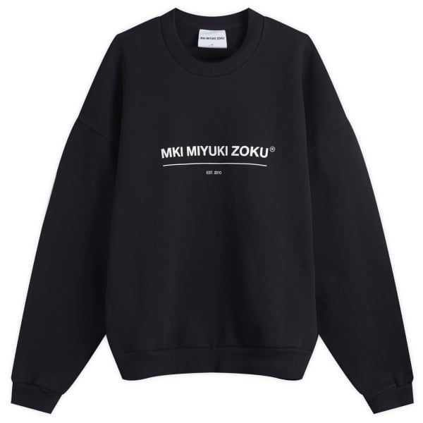 

Толстовка Mki linear crew Mki Miyuki-Zoku, черный