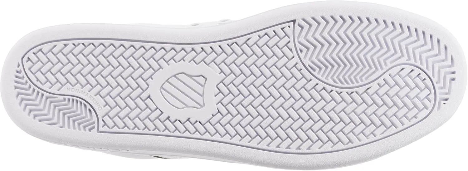 Мужские кожаные кроссовки K-Swiss Lozan Klub, белый/черный — фото 4