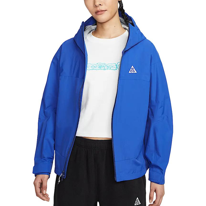 Nike Ветровка женская водонепроницаемая и ветрозащитная, Game Royal Blue/Mountain White — фото 4