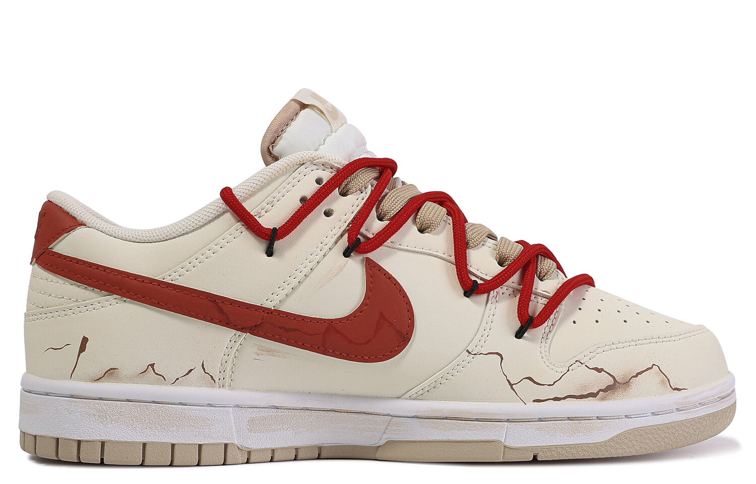 

Кроссовки Nike Dunk Skateboarding Shoes Men Low-top Brown, коричневый