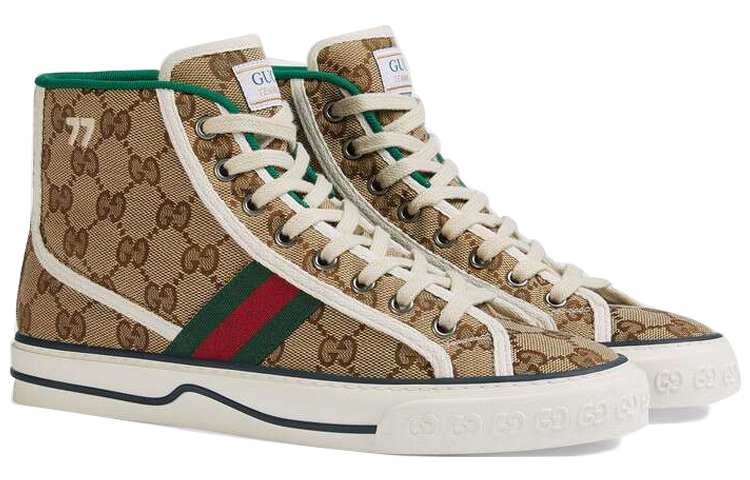 Gucci Женская теннисная команда 1977 года, цвет «Бежевый эбеновый» — фото 4