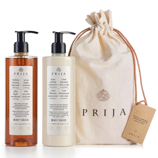 

Набор для ежедневного ухода, 2 шт + декоративная сумка Prija