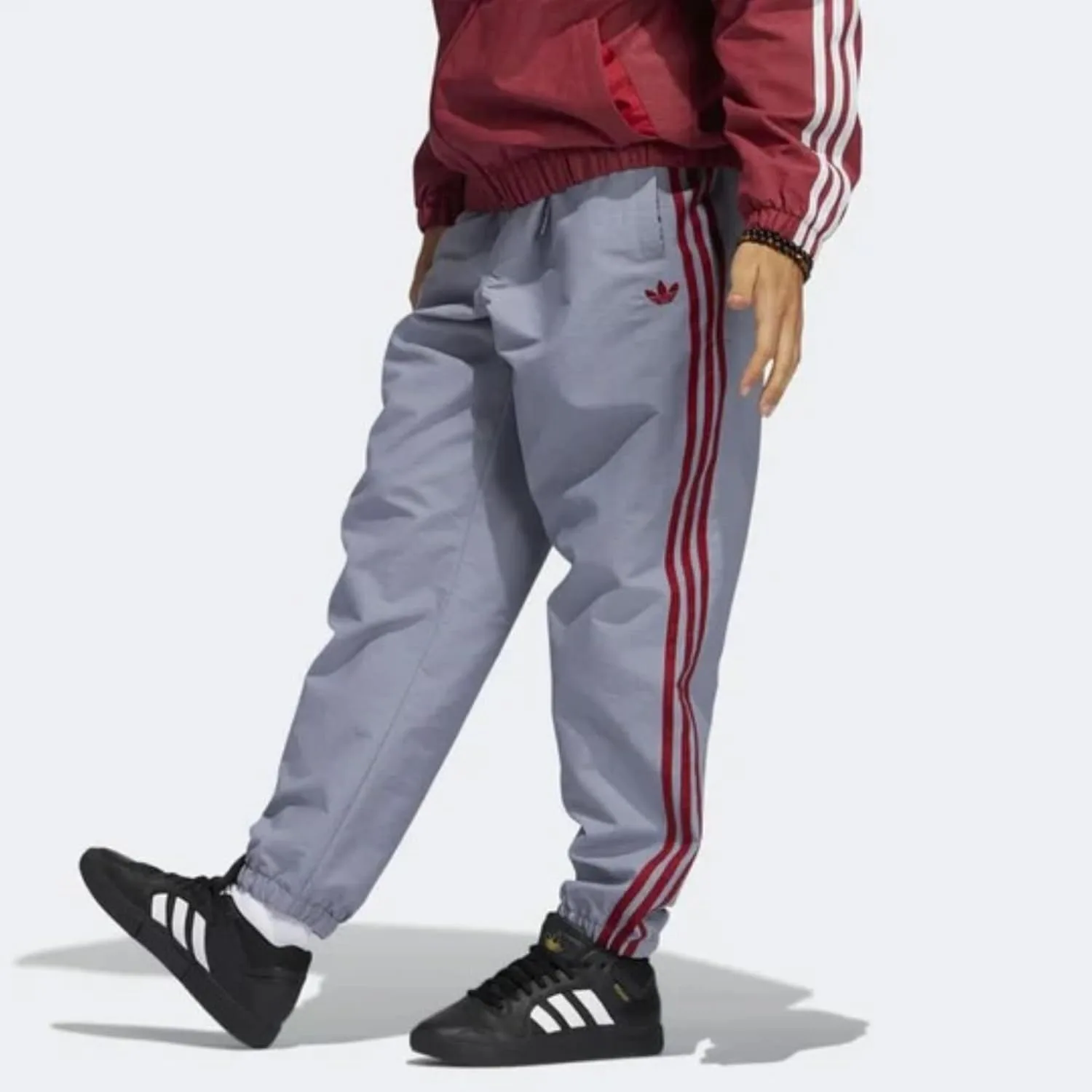 Мужские скейтбордистские штаны Adidas SST Track, серые — фото 3
