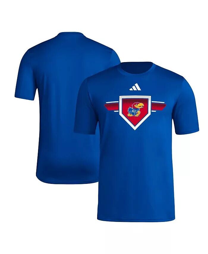 

Мужская футболка Royal Kansas Jayhawks 2023/24 AEROREADY Homeland Plate Pregame adidas