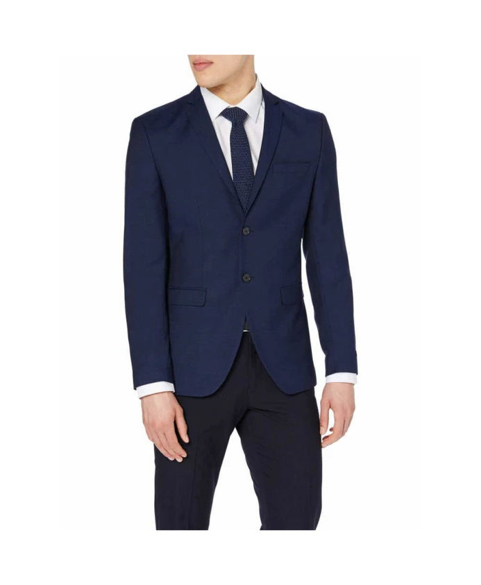 

Мужская куртка темно-синего цвета, классический дизайн. Jack & Jones, синий