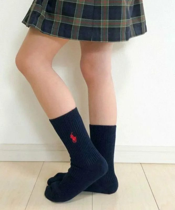 Детские ребристые носки POLO One Point Polo Ralph Lauren, 68. Navy