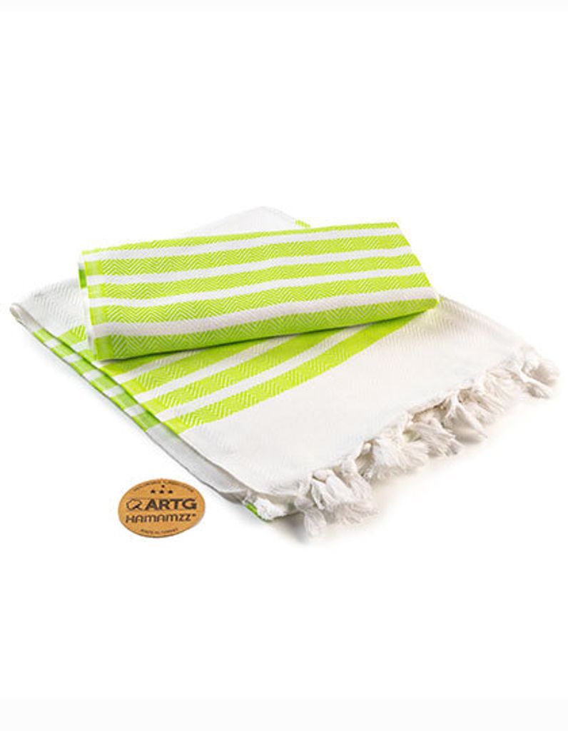 

Полотенце A&R Hamamzz Dalaman Towel AR053 Разноцветный Белый/Петроль 100 x 180 см A & R