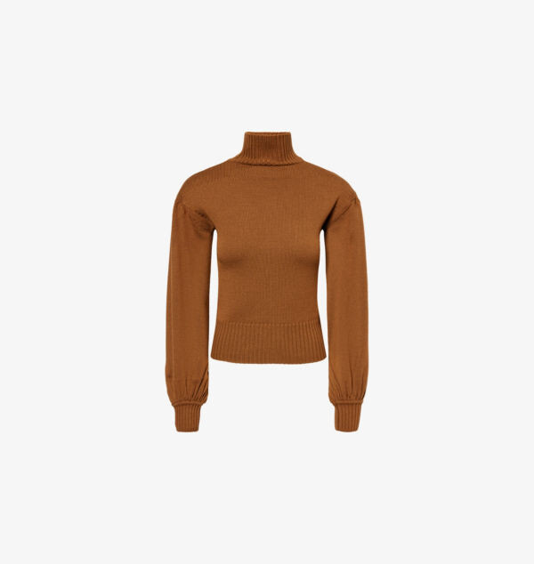 

Шерстяной джемпер Acume с высоким воротом Max Mara, цвет tobacco