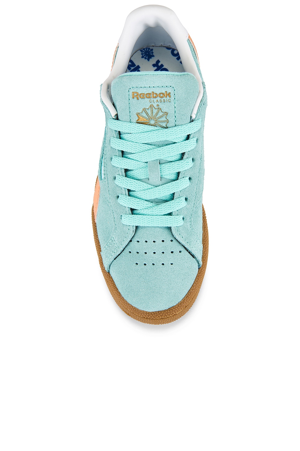 Кроссовки Club c grounds uk Reebok, aiaqua, sunkissed orange & gum — фото 4