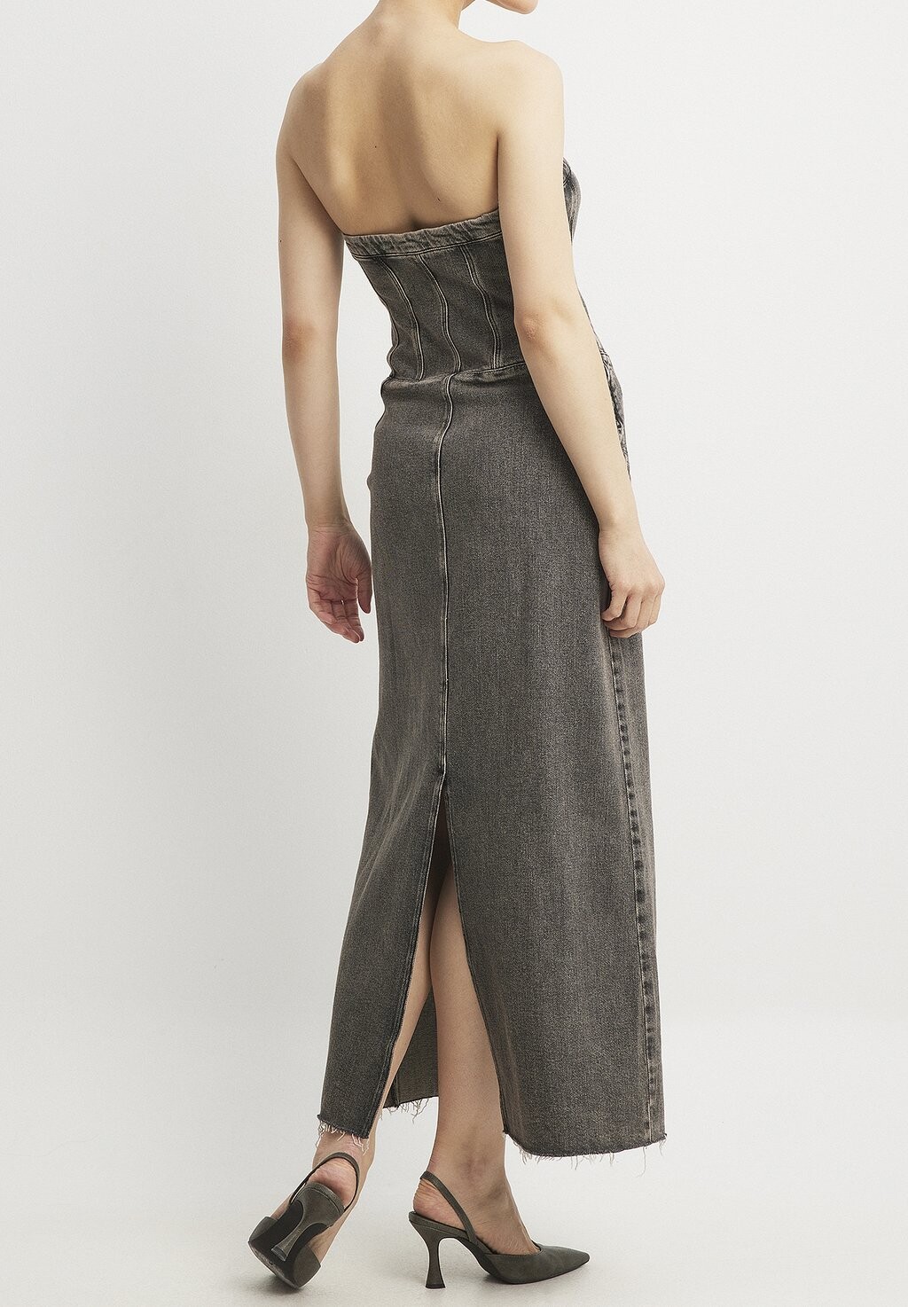 

Платье макси BANDEAU NA-KD, серый