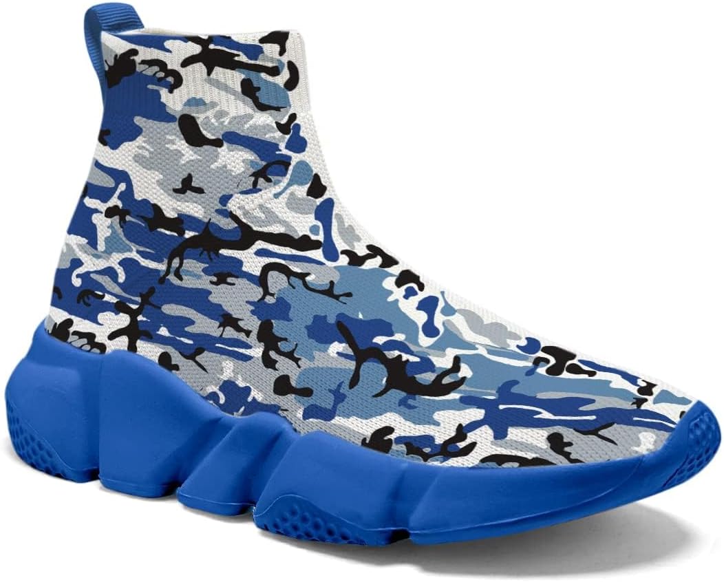 

Мужские камуфляжные кроссовки Hetios - легкие дышащие прогулочные кроссовки, носки-кроссовки, спортивные, для повседневной носки и бега, Camouflage-2