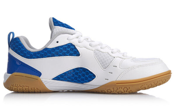 Кроссовки Li-Ning Ma Long Signature Table Tennis Shoes 'Blue White', белый — фото 2