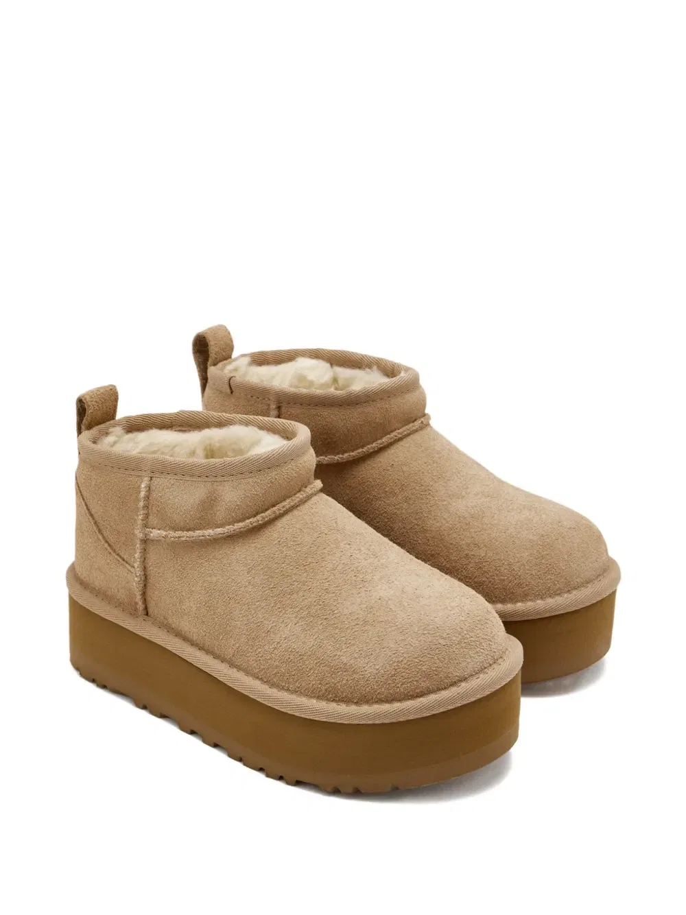 Угги Classic Ultra Mini на платформе Ugg Kids, бежевый