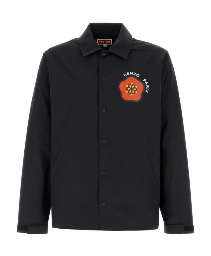 

Стильная куртка из смесового хлопка. Kenzo, черный