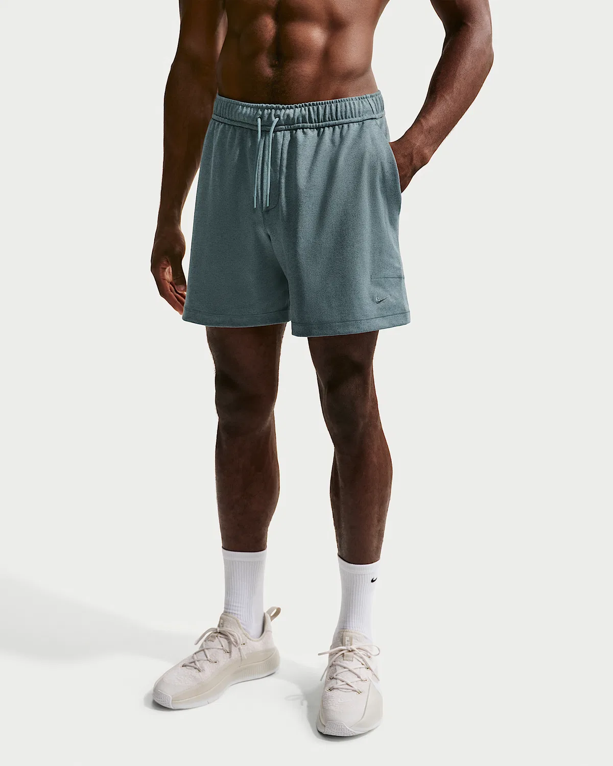 Мужские шорты Dri-FIT 7" Performance Nike Primary NanoKnit, Mineral Slate/Black Spruce/Heather/Mineral Slate — фото 2