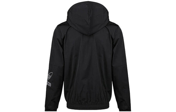 Куртка adidas originals Casual Zipper Hooded Jacket Black, черный — фото 2