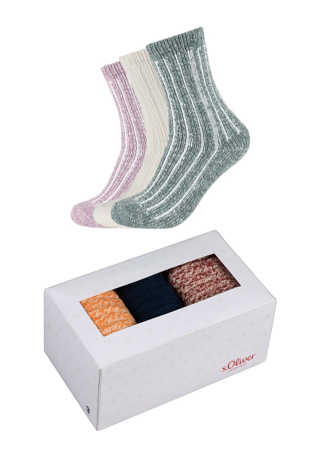 

Носки s.Oliver box 3 шт warm & cozy, цвет stormy sea