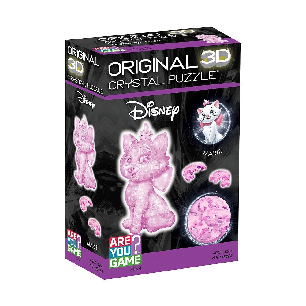 

3D Кристалл Пазл Disney Marie Pink 45 шт. AREYOUGAMECOM, мультиколор