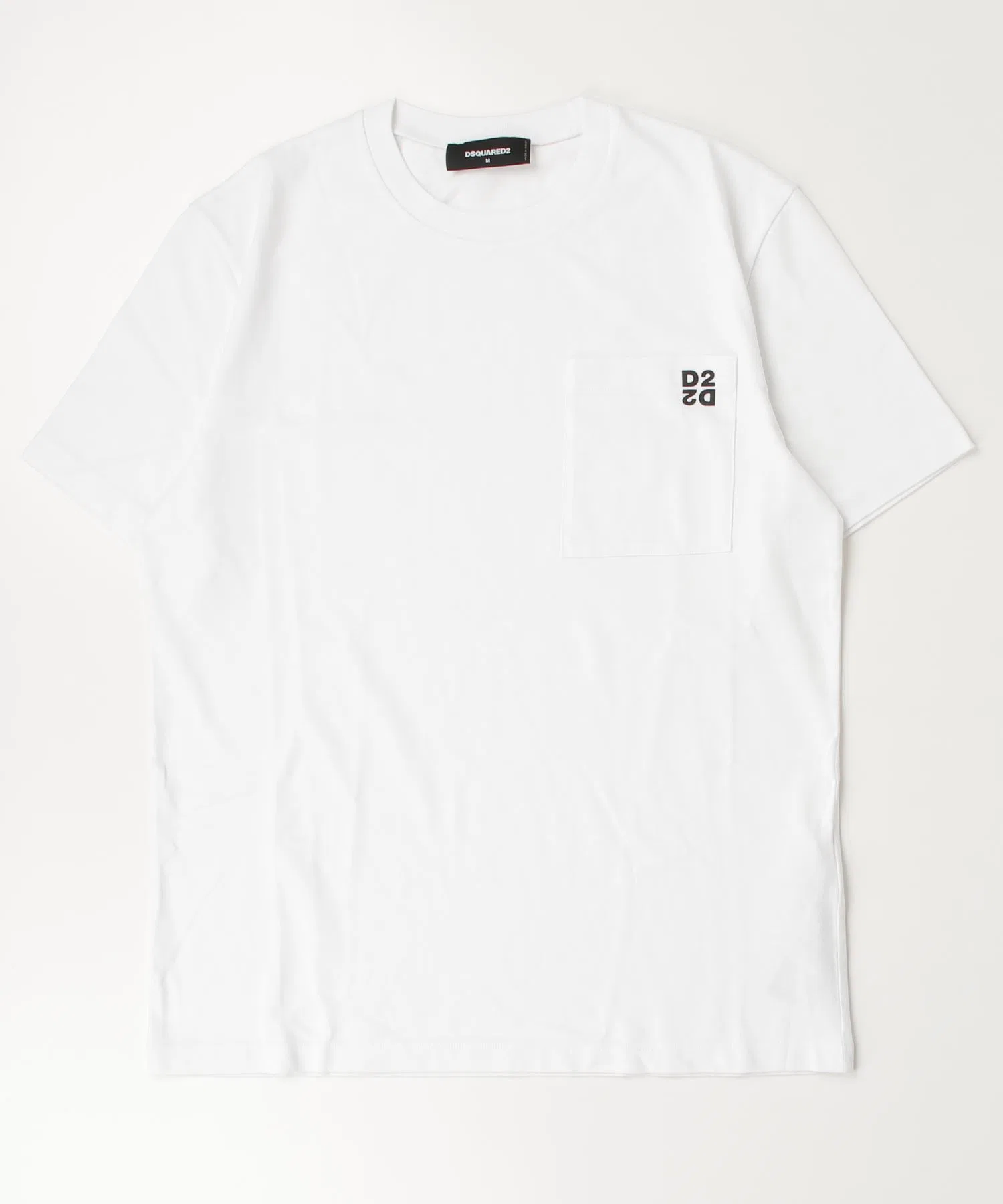 Унисекс футболка из хлопка DSQUARED2 Regular Fit с логотипом бело-чёрная — фото 2