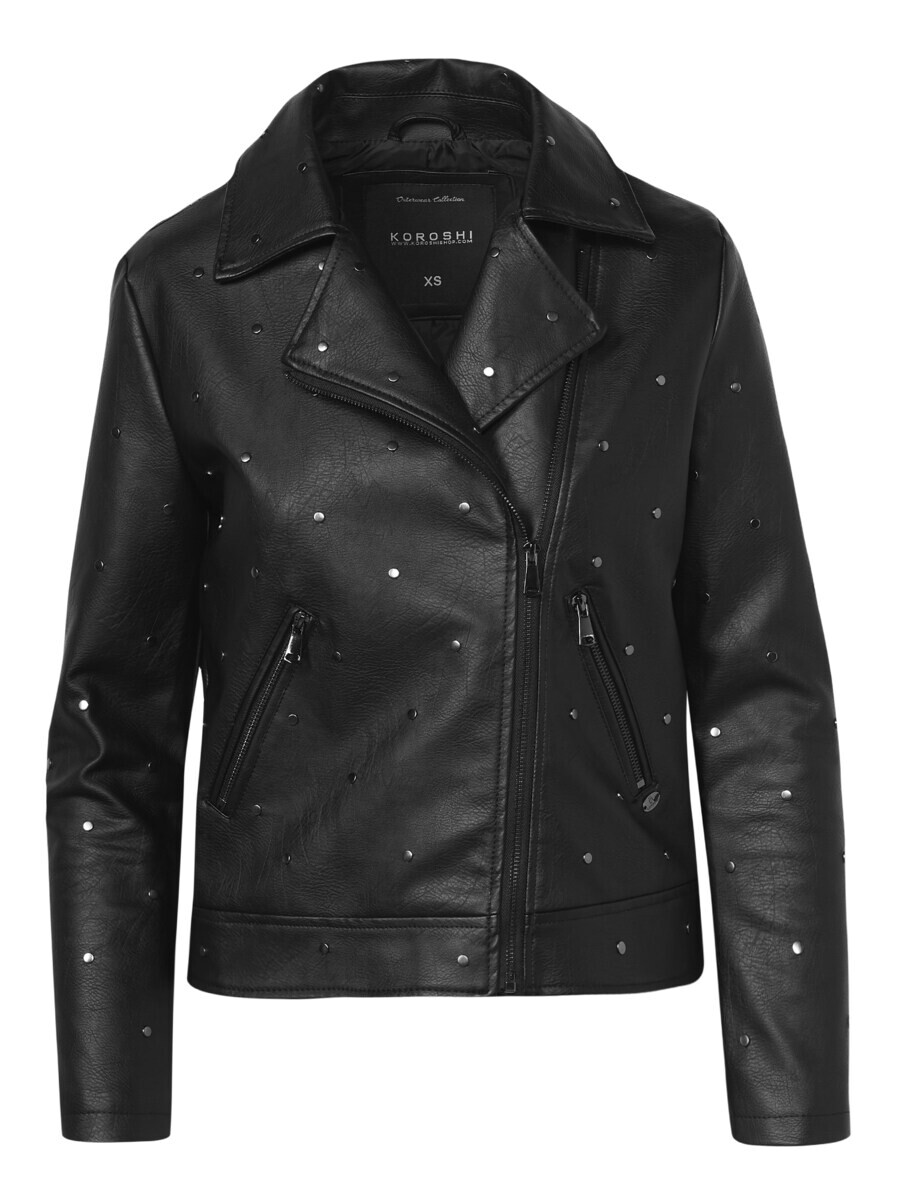 

Кожаная куртка KOROSHI Between-Season Jacket, черный