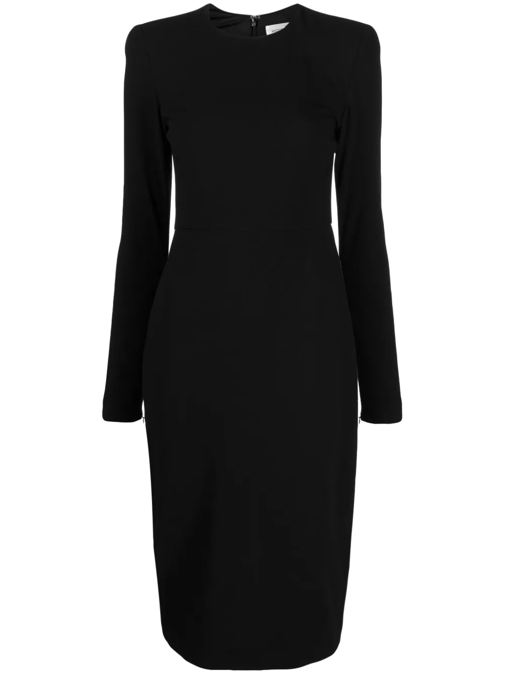 

Приталенное платье с круглым вырезом VICTORIA BECKHAM, черный