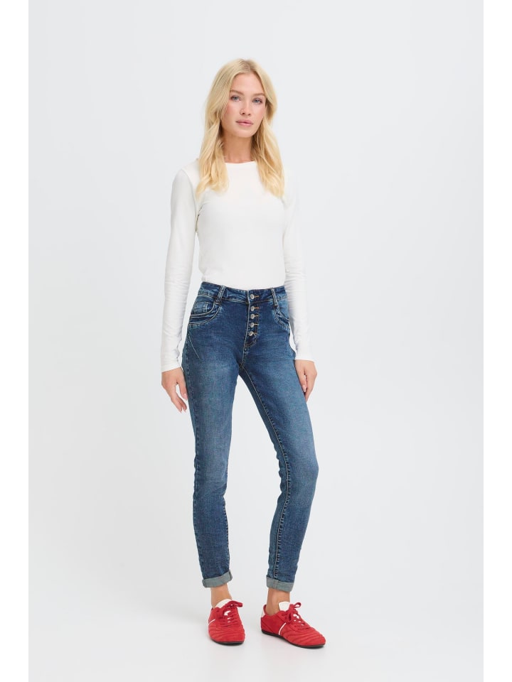 

Джинсы BXKAILY классического кроя синего цвета b. young