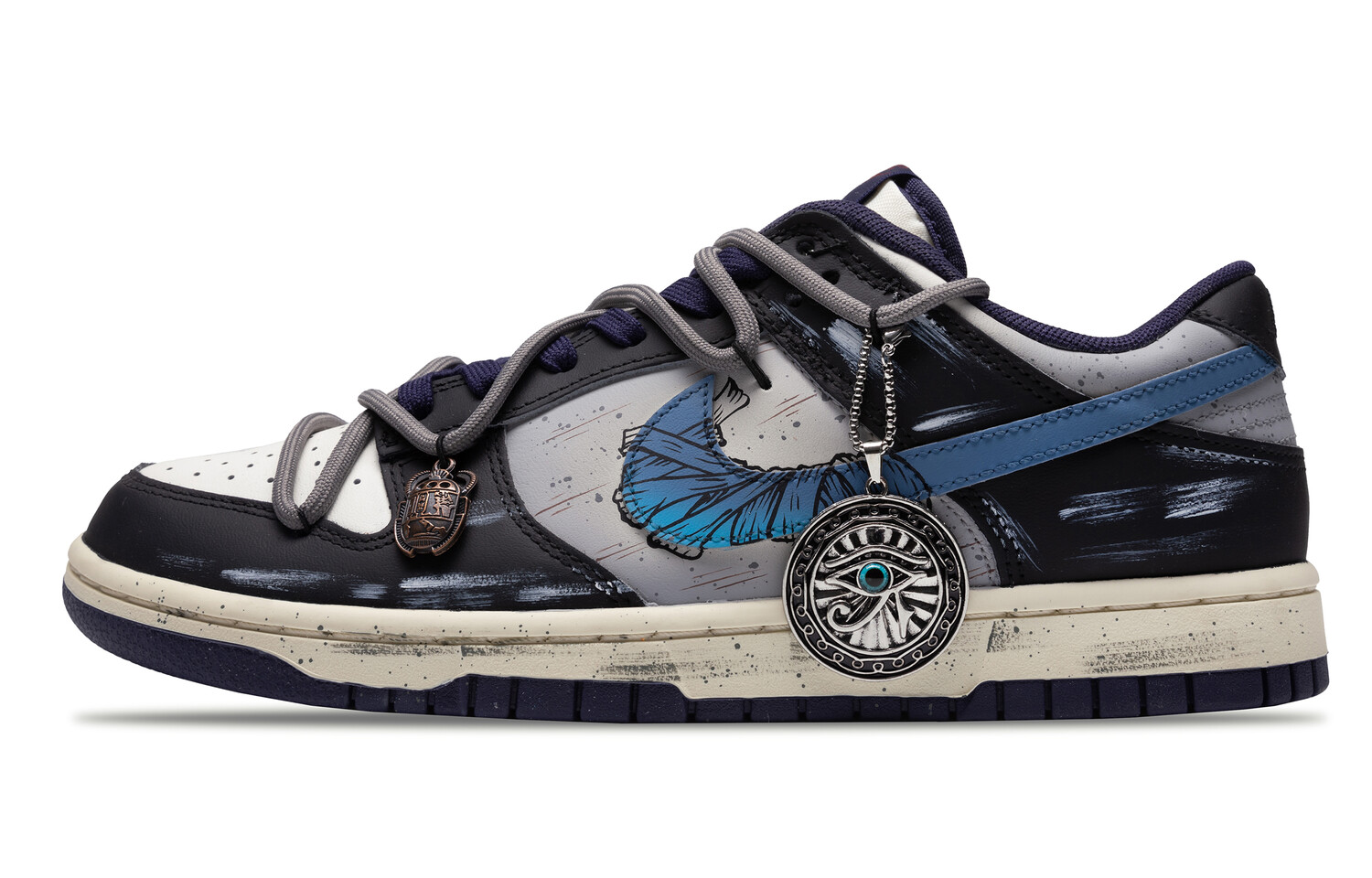

Кроссовки Nike Dunk Skateboard Shoes Men Low-Top Blue, Синий, Кроссовки Nike Dunk Skateboard Shoes Men Low-Top Blue