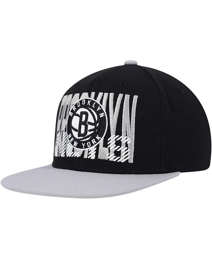 

Черная мужская кепка Snapback Brooklyn Nets SOUL Cross Check Mitchell & Ness, черный