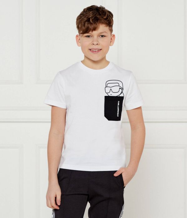 

Футболки Regular fit Karl Lagerfeld Kids, белый