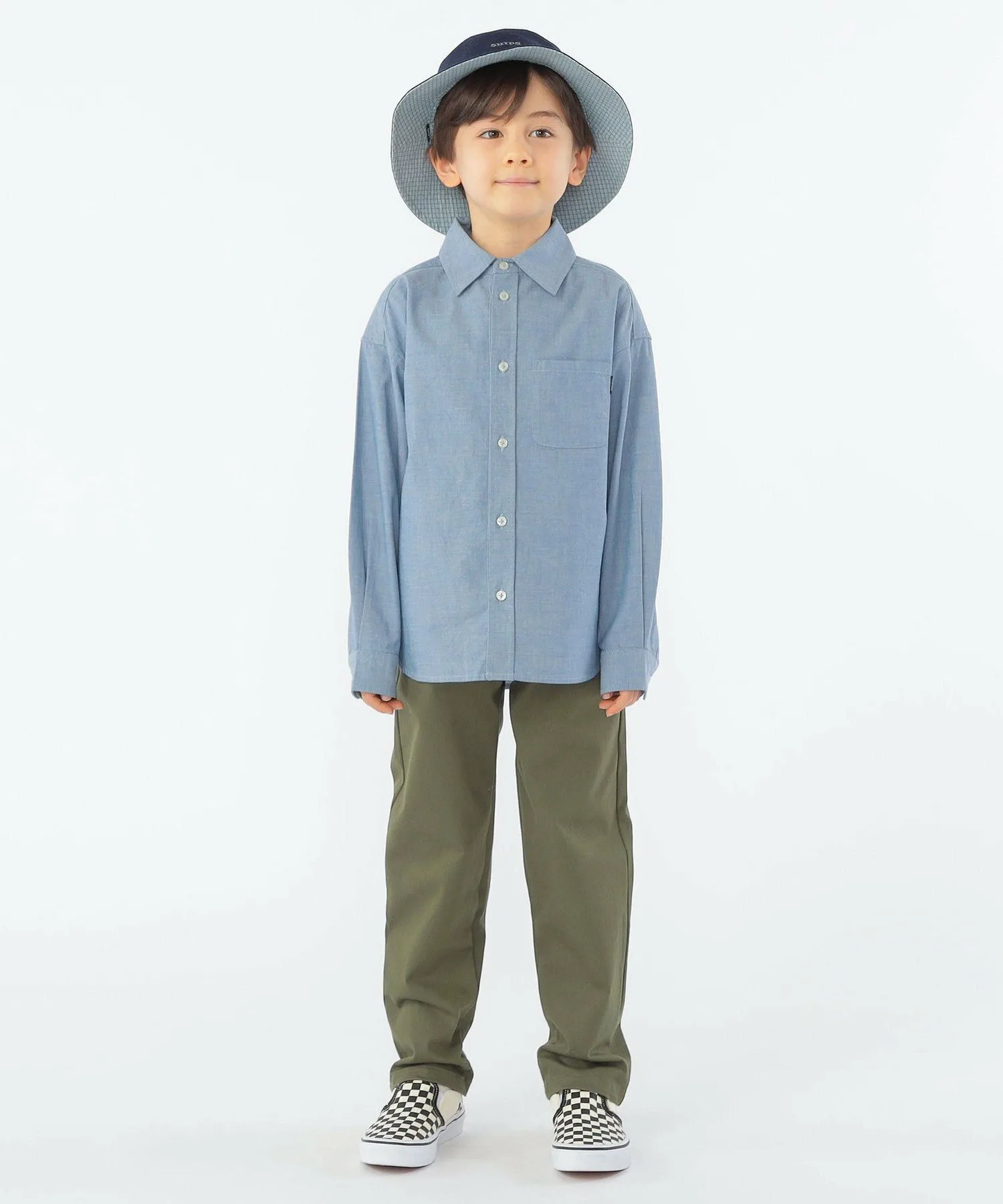 Детские брюки-комбинезон: 100–130 см / Wonder Shape Pants SHIPS KIDS, Olive — фото 3