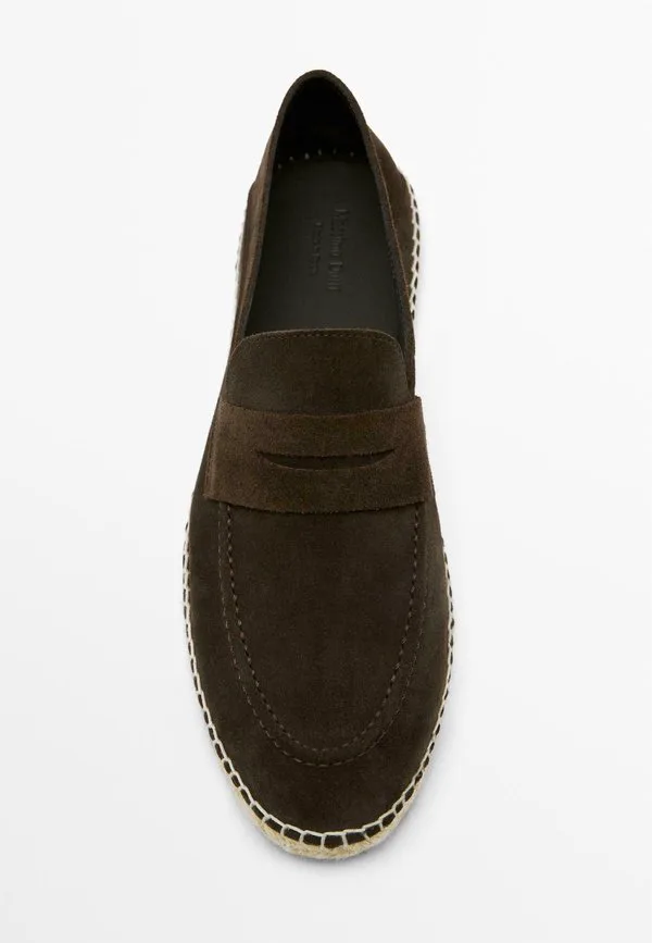 Эспадрильи с ремешком из тонкой ткани Massimo Dutti, Dark Brown — фото 3
