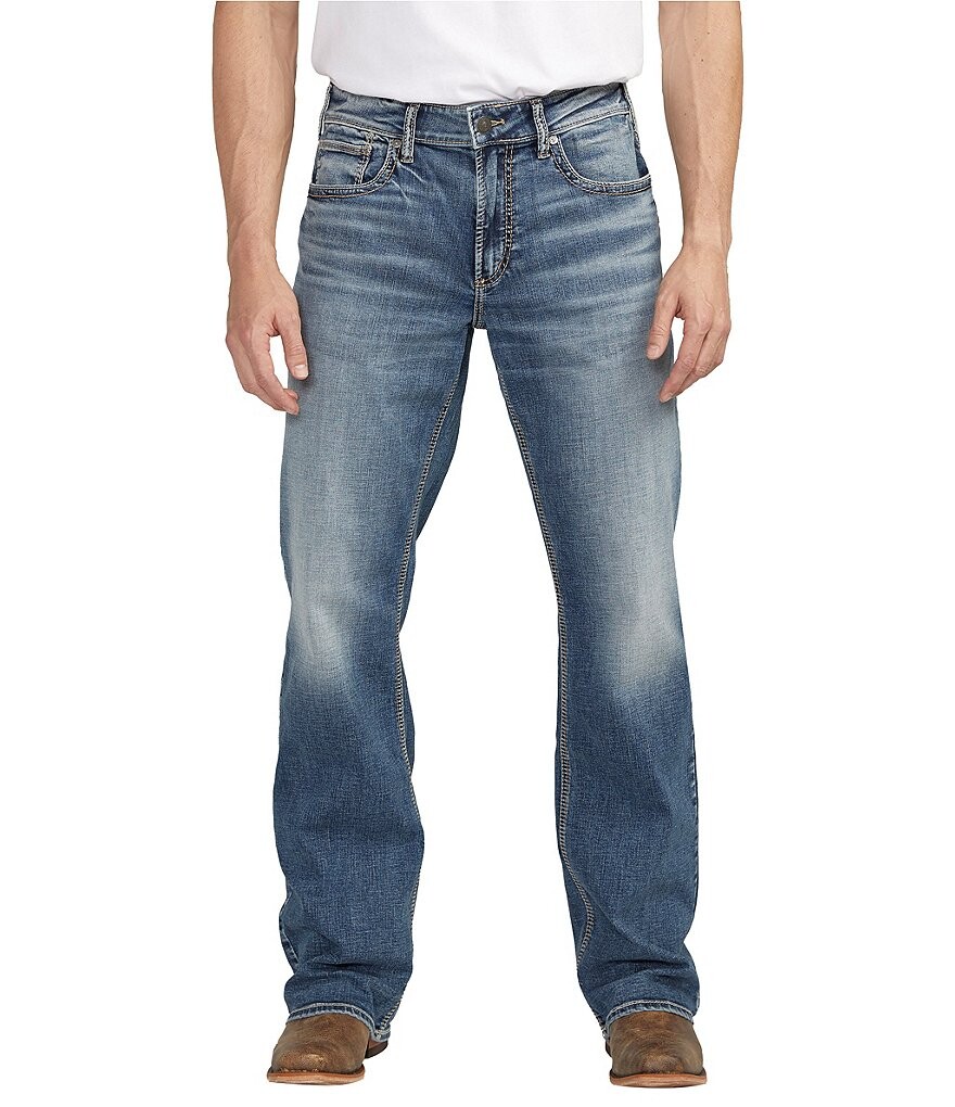 

Прямые джинсы из денима Silver Jeans Co. Zac Max Flex Flex, синий