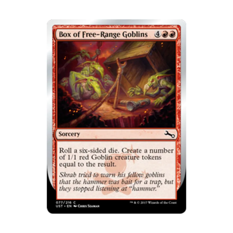 

CCG Ящик с гоблинами на свободном выгуле (С), MTG - Unstable